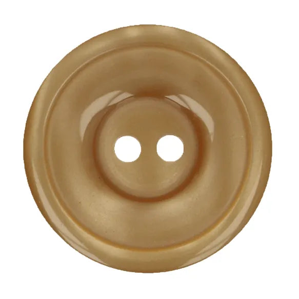 Glossy italienske knapper sandbeige
