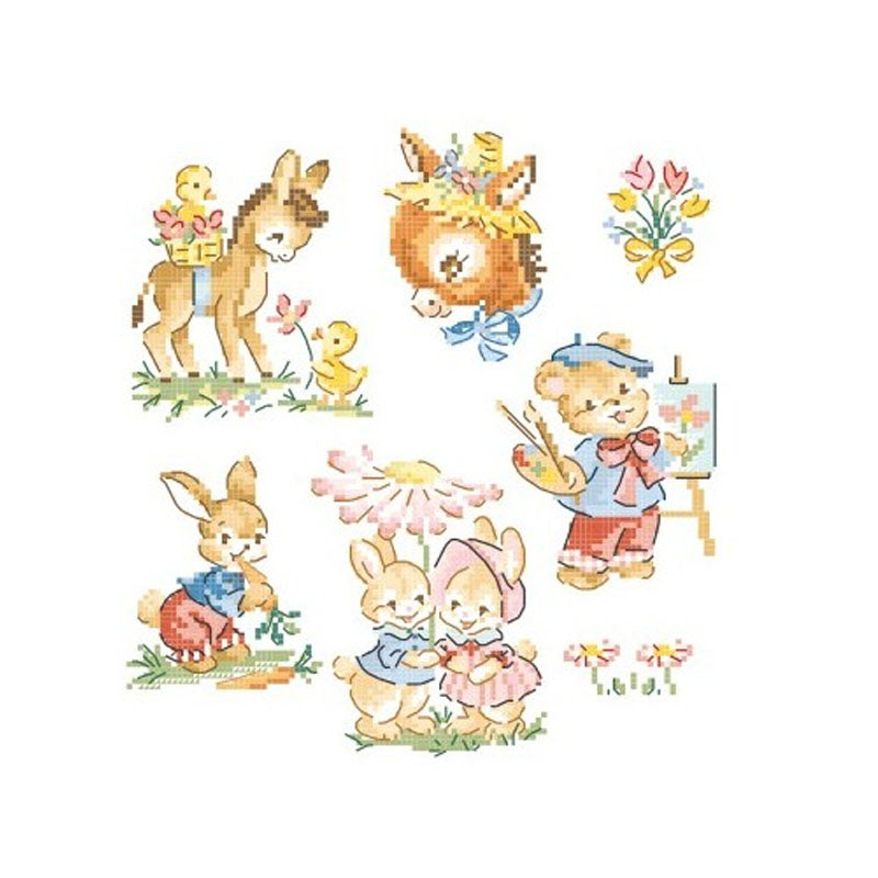 Copains d´Enfance (barndomsvenner) broderimønster