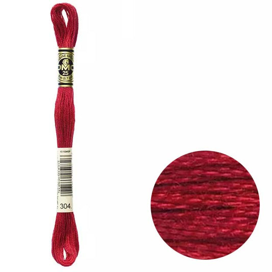 DMC Mouliné broderitråd • Røde nyanser