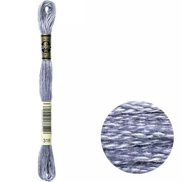 DMC Mouliné broderitråd • Grålige nyanser