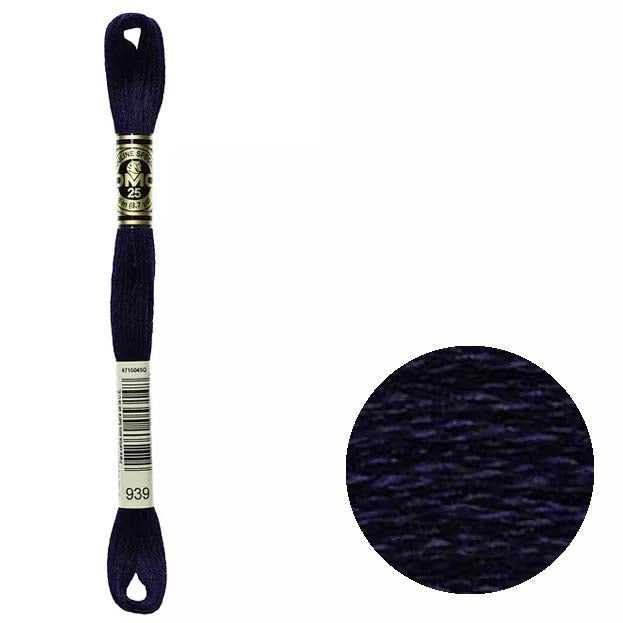 DMC Mouliné broderitråd • Sorte nyanser