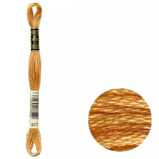 DMC Mouliné broderitråd • Oransje nyanser