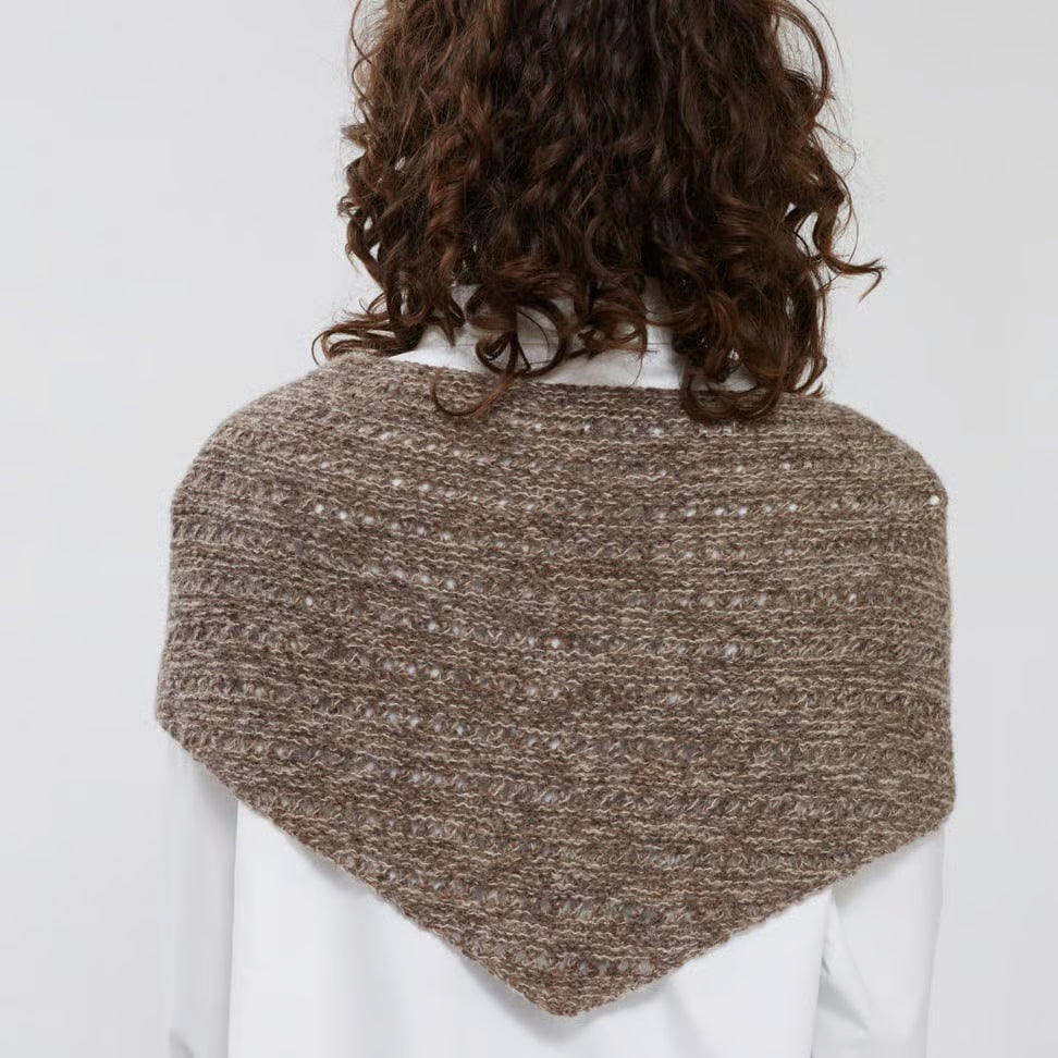 Heia struktursjal i Lamull og Alpaca Silk, eller Finull*