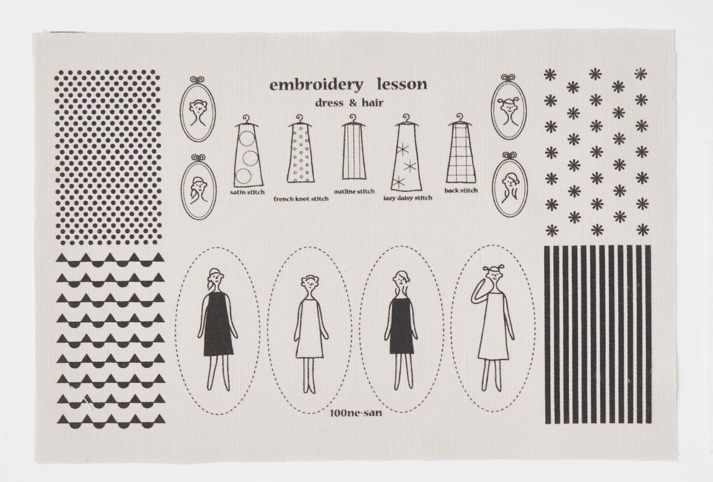 100 Ladies charms (m. broderitråd/fyll)