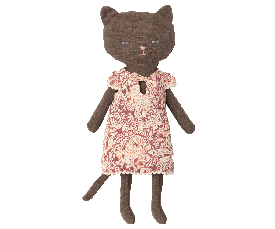 Maileg Kitten Black (m. nattkjole)