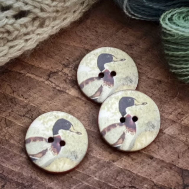 Knapper i keramikk Fugler 22 mm