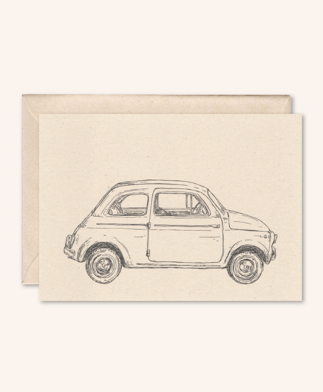 Kort med konvolutt: Fiat