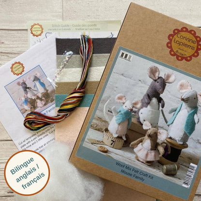 Corinne Lapierre Musefamilie (filt + broderi)