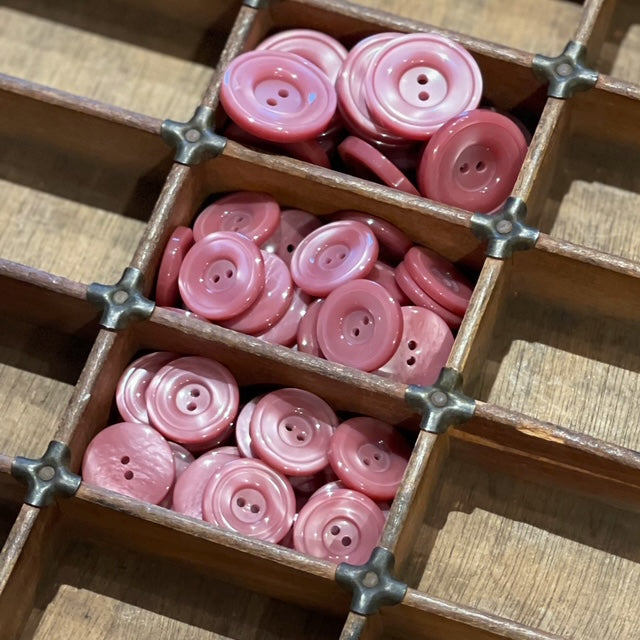 Glossy italienske knapper gammelrosa