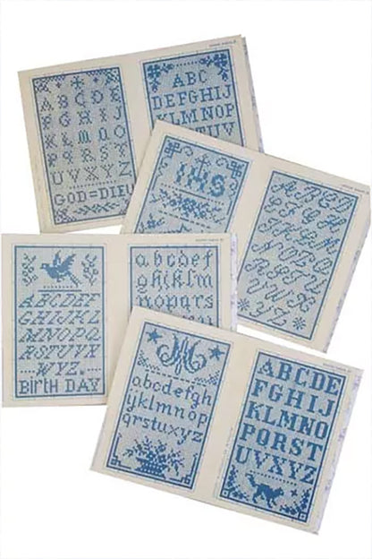 Maison Sajou broderimønstre blå serie