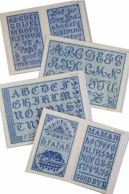 Maison Sajou broderimønstre blå serie
