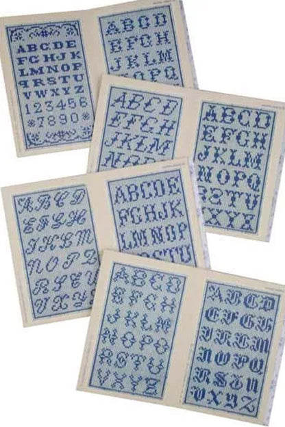 Maison Sajou broderimønstre blå serie