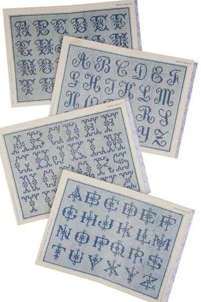 Maison Sajou broderimønstre blå serie