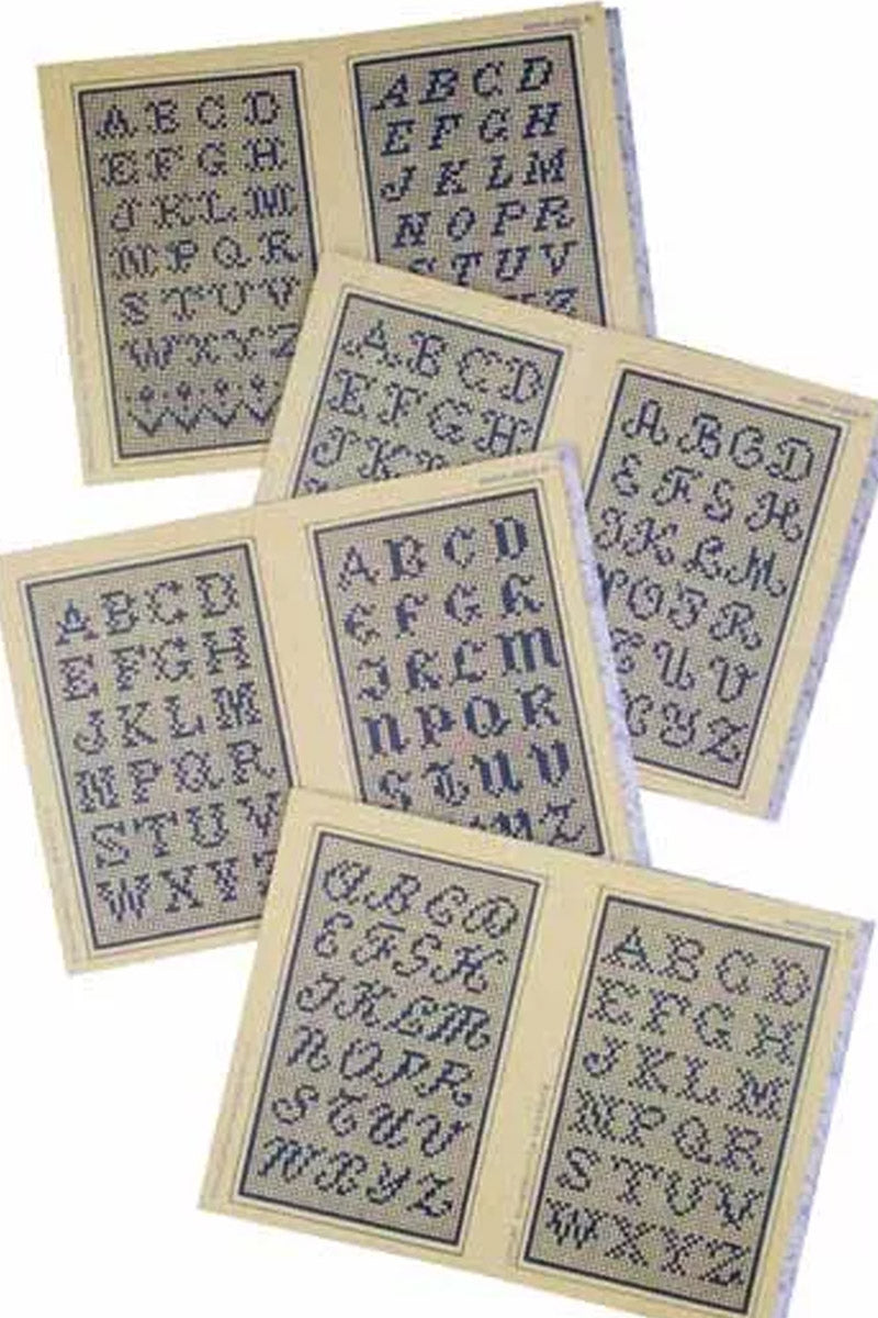 Maison Sajou broderimønstre blå serie
