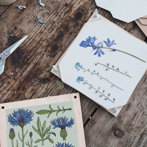 Blomsterpresse Firkantet