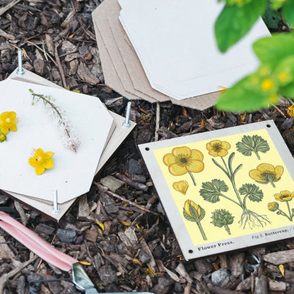 Blomsterpresse Firkantet