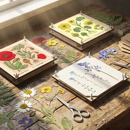 Blomsterpresse Firkantet