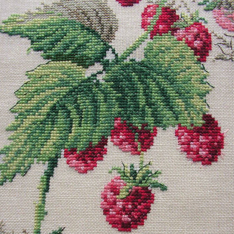 Framboise Study (bringebær) broderikit
