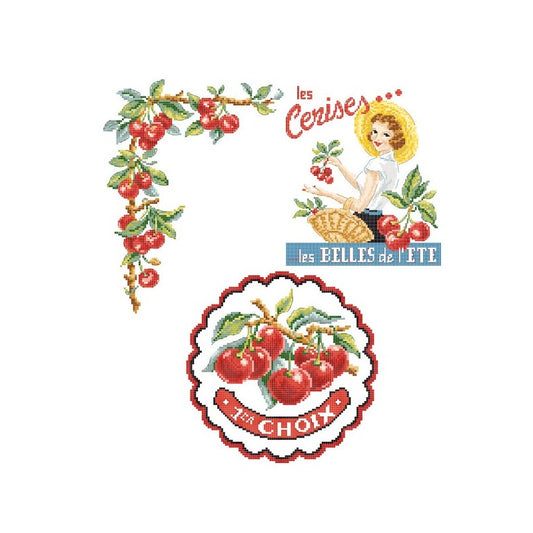 Les Belles de l´été (sommergleder) broderimønster