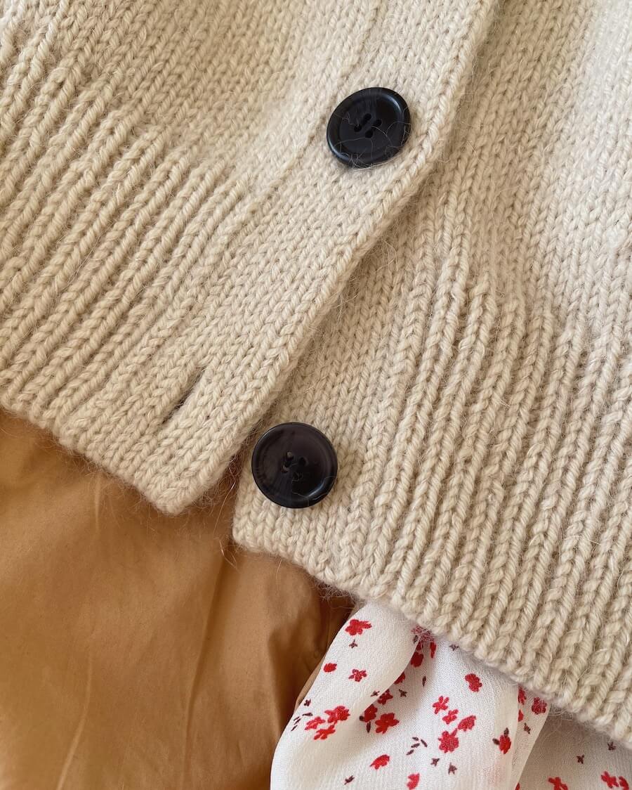 PetiteKnit Champagne Cardigan dame