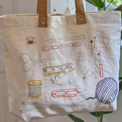 Broderisett: Stor prosjektveske