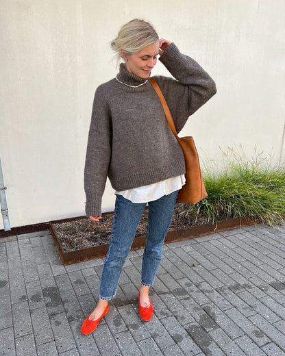 PetiteKnit Chestnut Sweater dame