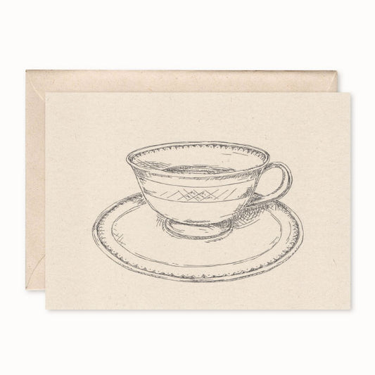 Kort med konvolutt: Kaffekopp