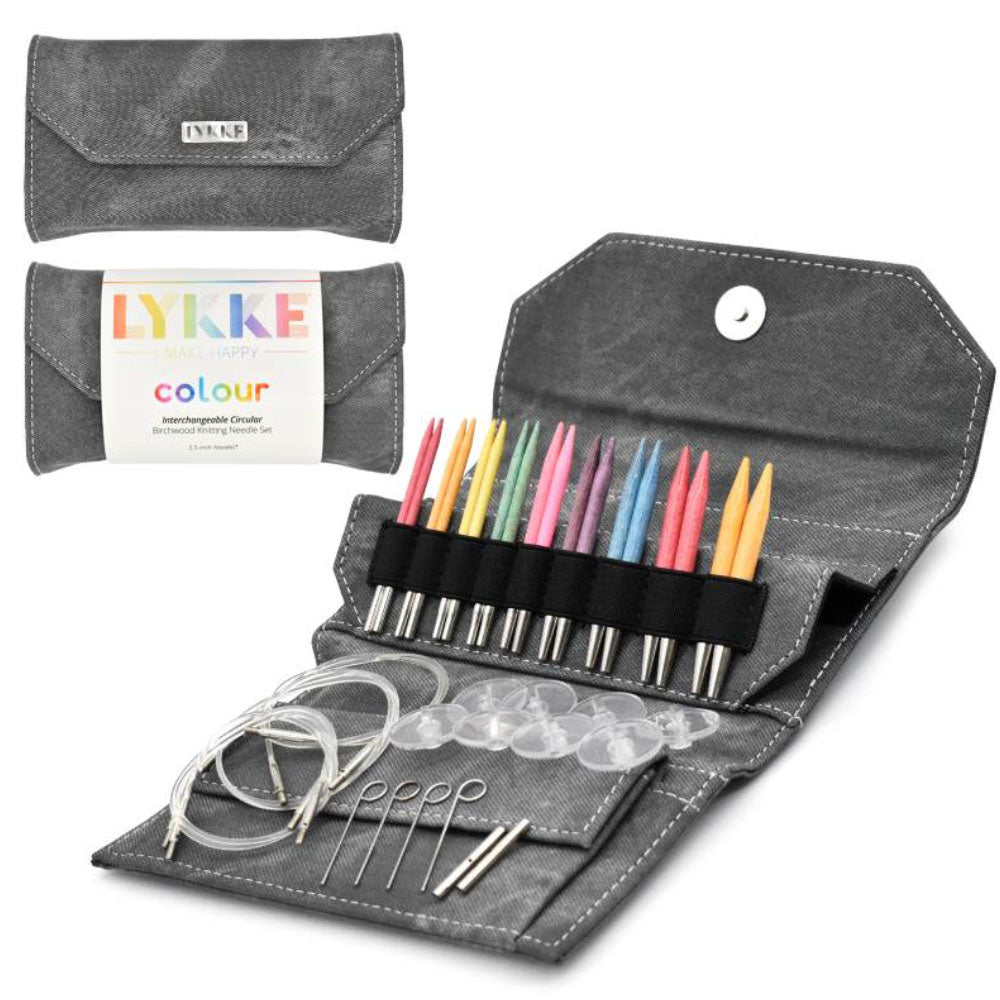 LYKKE Colour fullt sett korte pinner (9 cm)