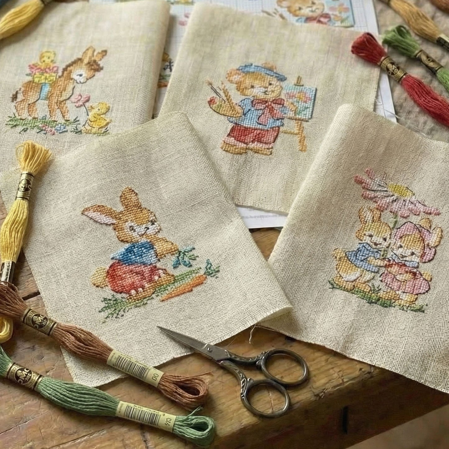 Copains d´Enfance (barndomsvenner) broderimønster