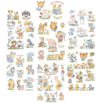 Copains d´Enfance (barndomsvenner) broderimønster