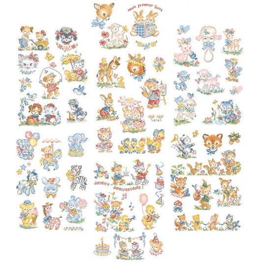 Copains d´Enfance (barndomsvenner) broderimønster