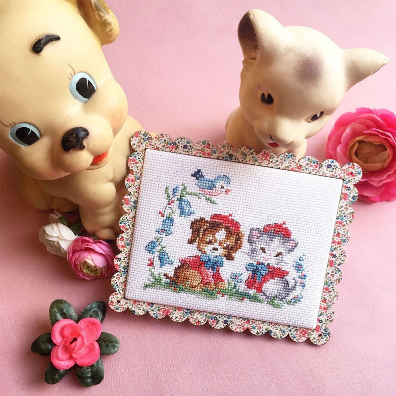Copains d´Enfance (barndomsvenner) broderimønster