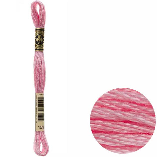 DMC Mouliné broderitråd • Rosa nyanser