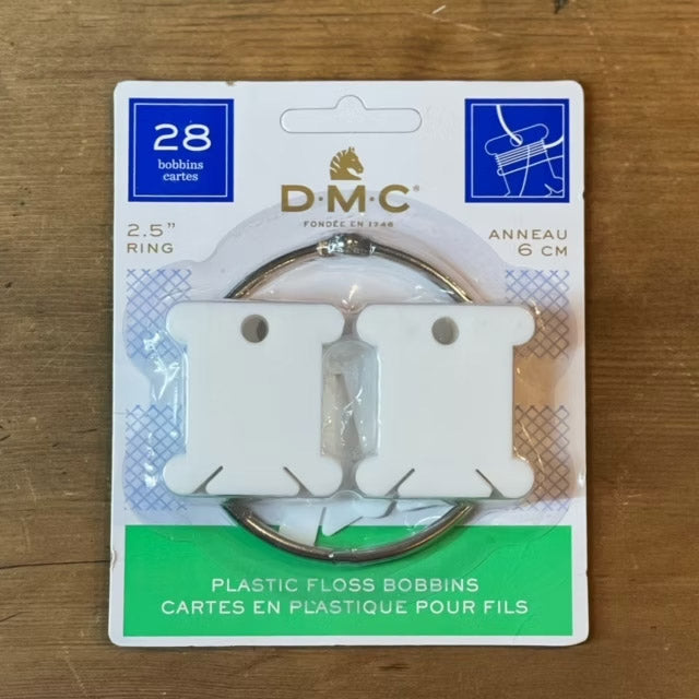 DMC bobbiner i plast m. ring (28 stk)