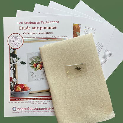 Pomme Study (eple) broderikit