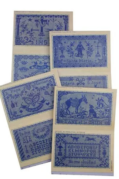 Maison Sajou broderimønstre rosa serie