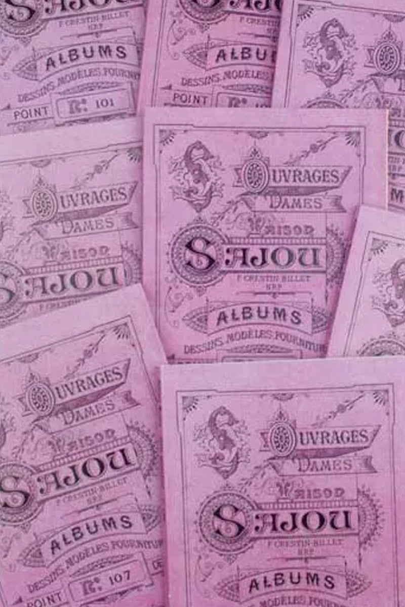 Maison Sajou broderimønstre rosa serie