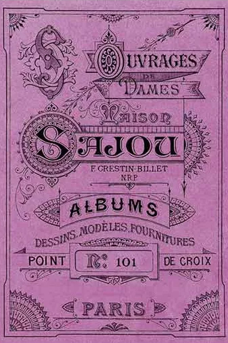 Maison Sajou broderimønstre rosa serie