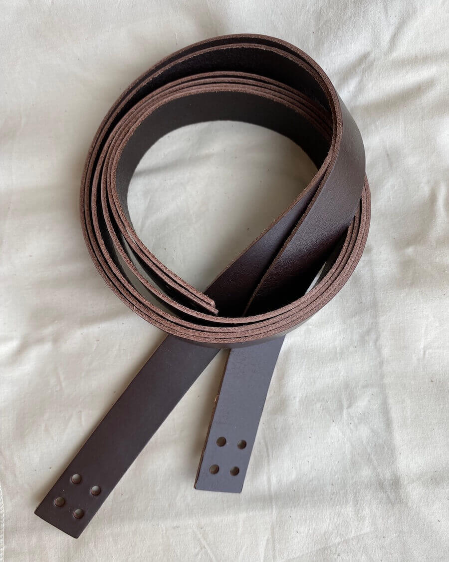 PetiteKnit Lærstropp 94 cm til French Market Bag