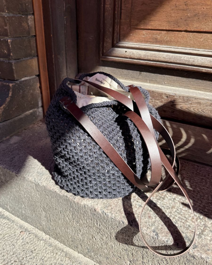 PetiteKnit Lærstropp 94 cm til French Market Bag