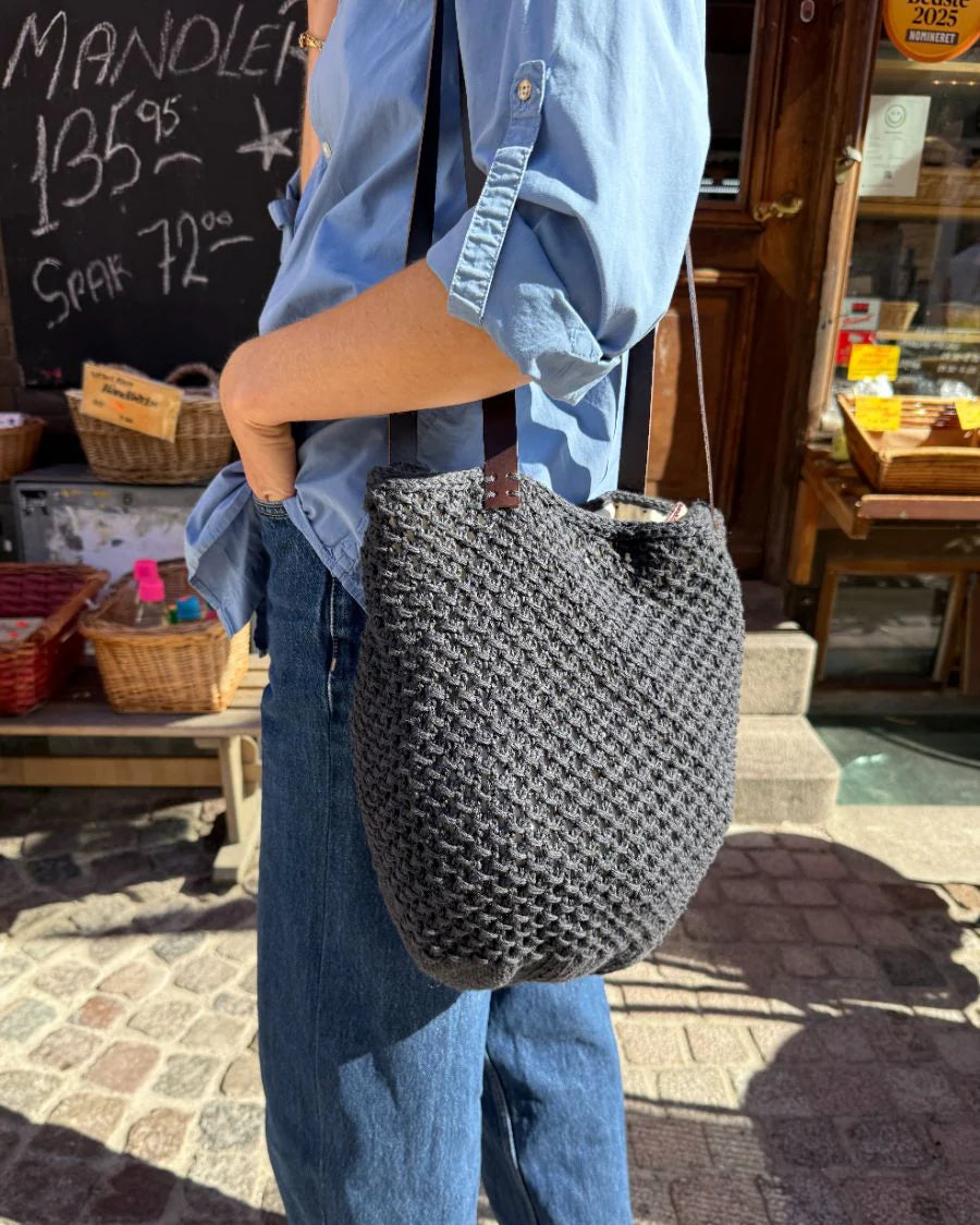 PetiteKnit Lærstropp 94 cm til French Market Bag