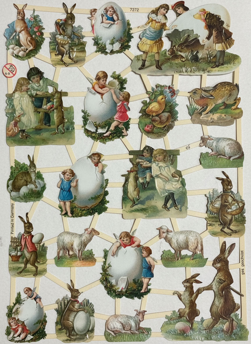 Glansbilder Påsketema