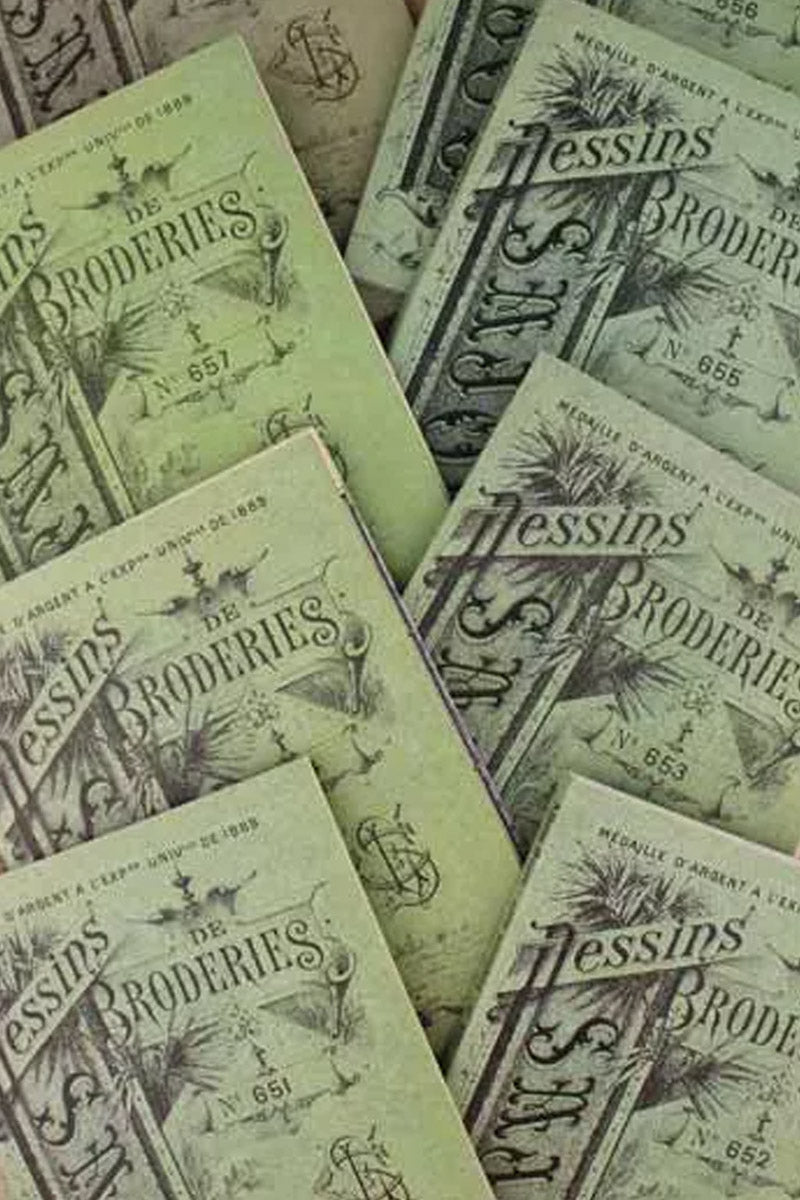 Maison Sajou broderimønstre grønn serie