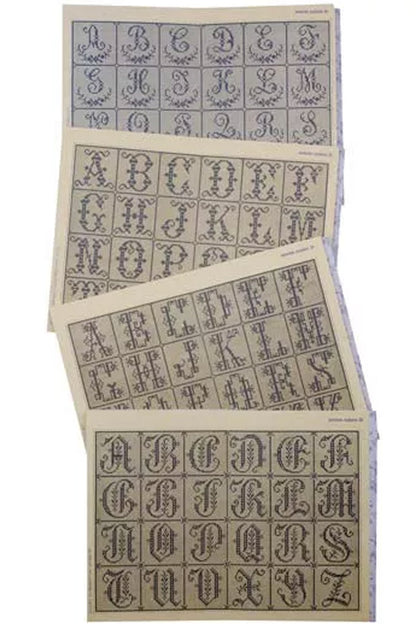 Maison Sajou broderimønstre grønn serie