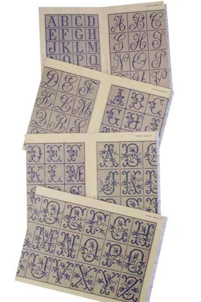 Maison Sajou broderimønstre grønn serie