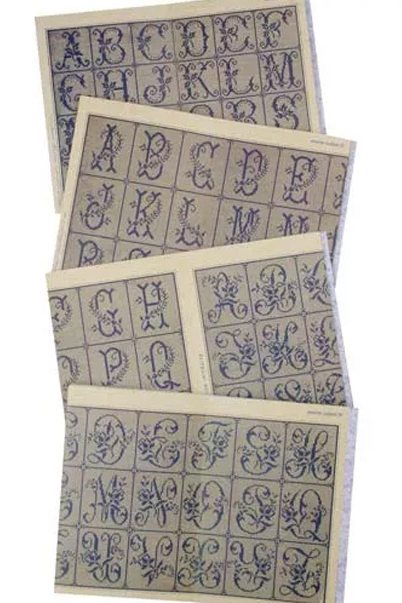 Maison Sajou broderimønstre grønn serie