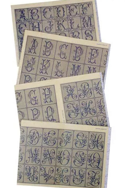 Maison Sajou broderimønstre grønn serie
