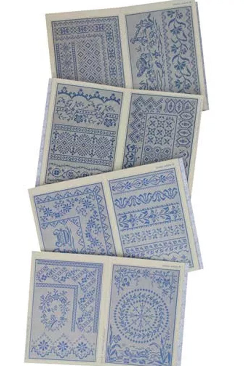 Maison Sajou broderimønstre grønn serie