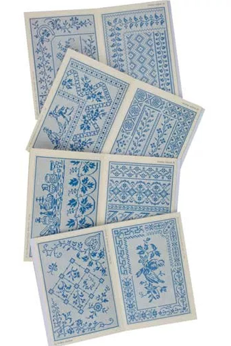 Maison Sajou broderimønstre grønn serie