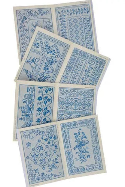 Maison Sajou broderimønstre grønn serie